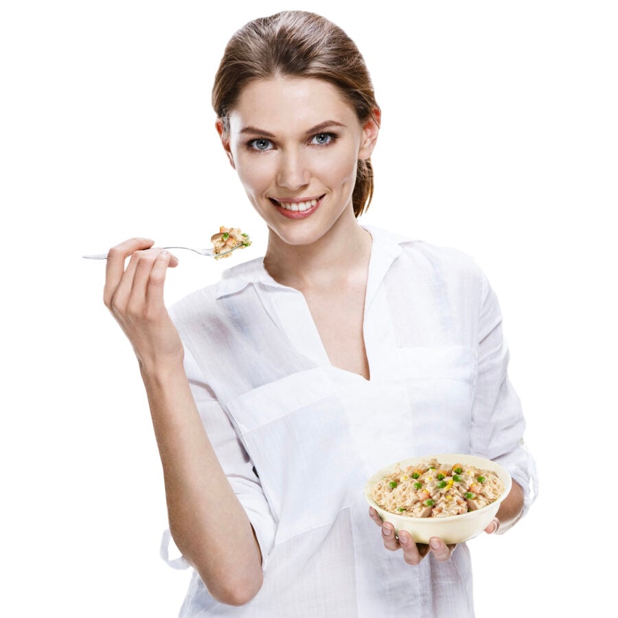 Chicken Vegetable Salad w/Tortillas-12/PK