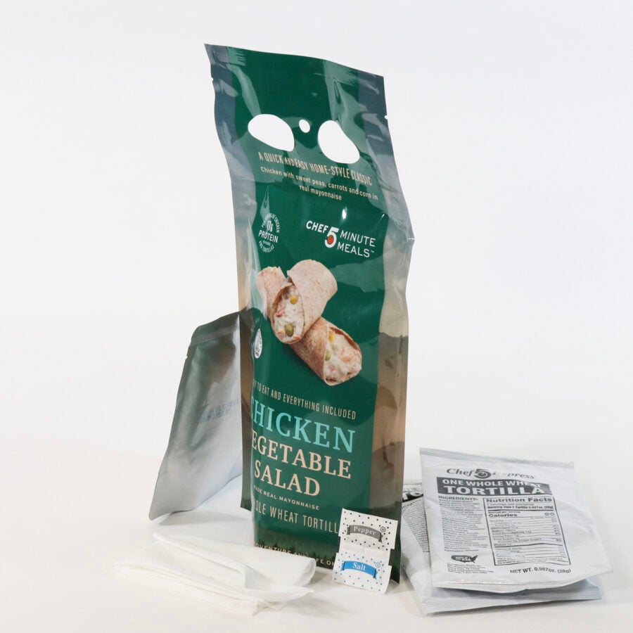 Chicken Vegetable Salad w/Tortillas-12/PK