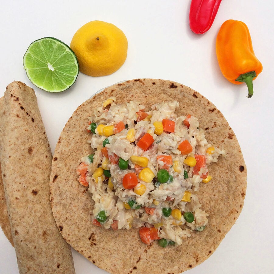 Chicken Vegetable Salad w/Tortillas-12/PK